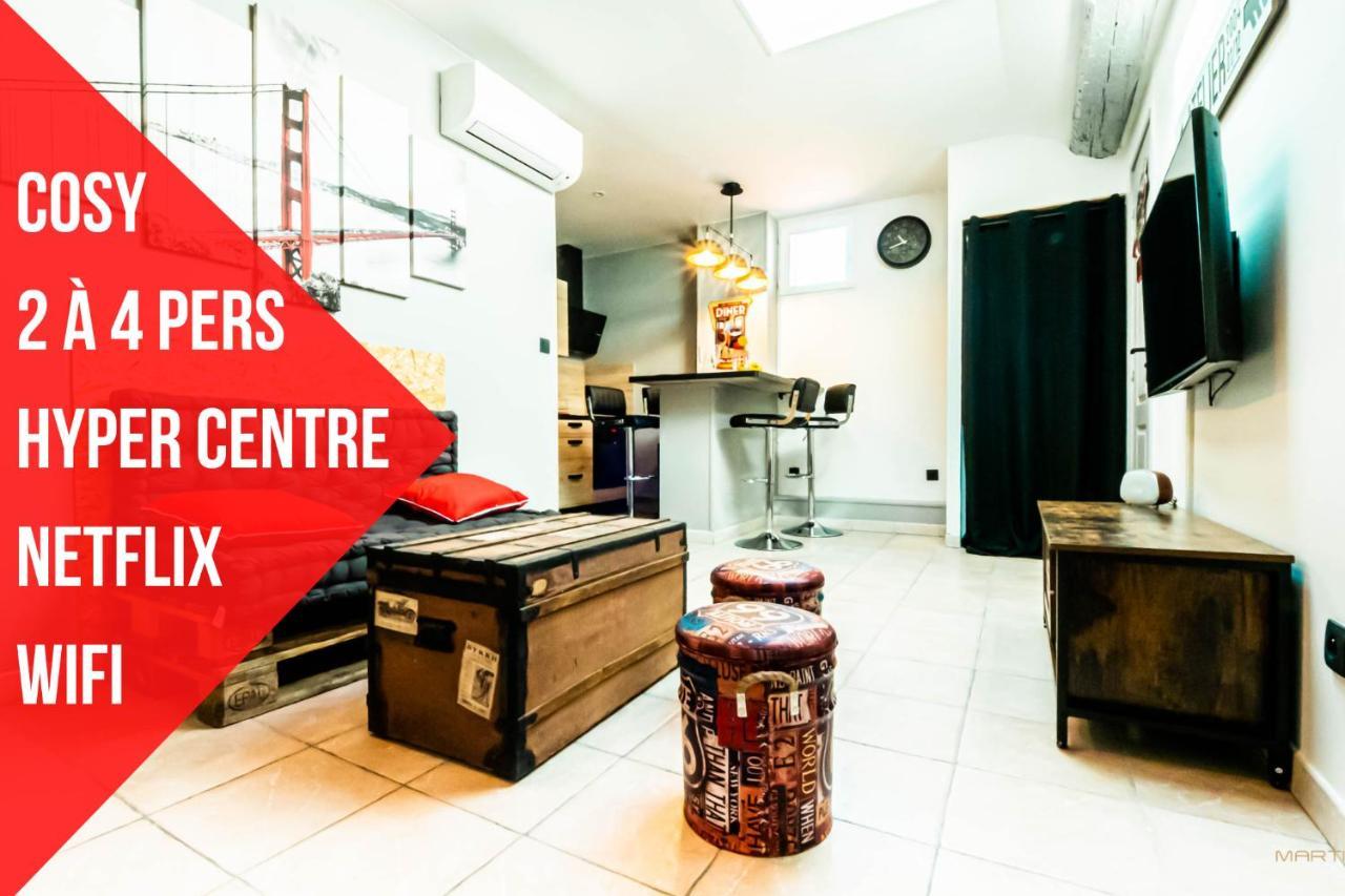Centre Historique - Free Parking - Self Checkin - Wifi - Industriel - Sleepntripbeziers Apartment Exterior photo